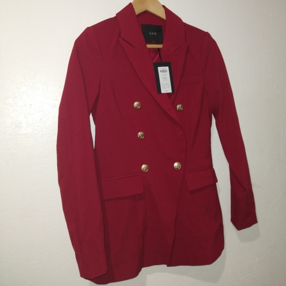NWT ASOS Y.A.S Yasliana Red Blazer - Picture 9 of 14